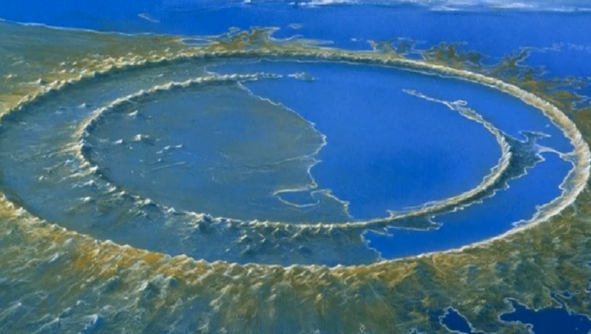 Фото кратера от метеорита который убил динозавров